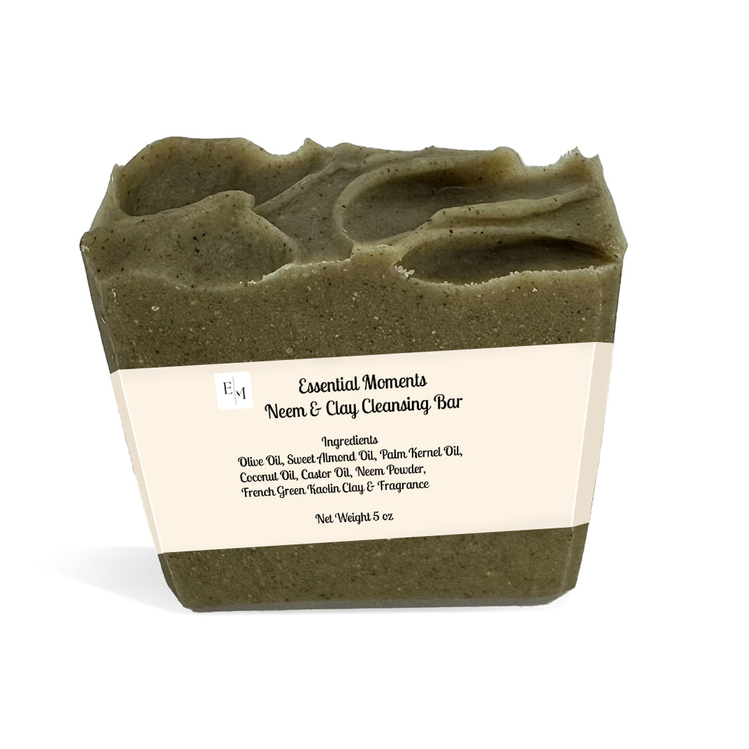 Neem & Clay Cleansing Bar Soap - Essential Moments