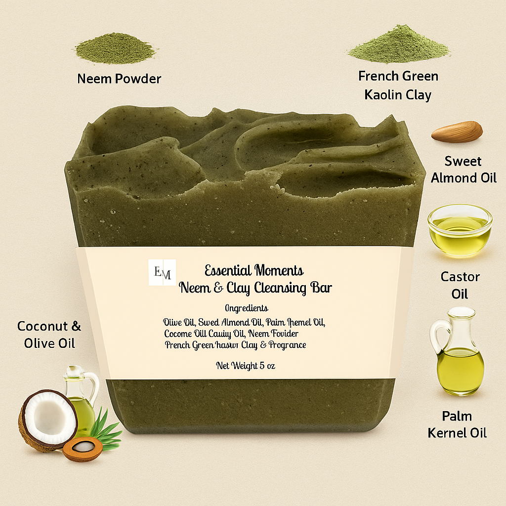 Neem & Clay Cleansing Bar Soap